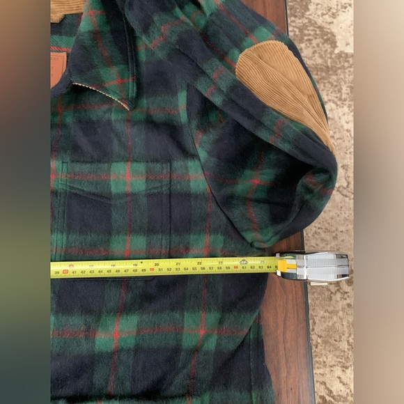 NWT Brooks Brothers Wool Blend Tartan Jacket, Corduroy Patches, Plaid, XL - Picture 12 of 15